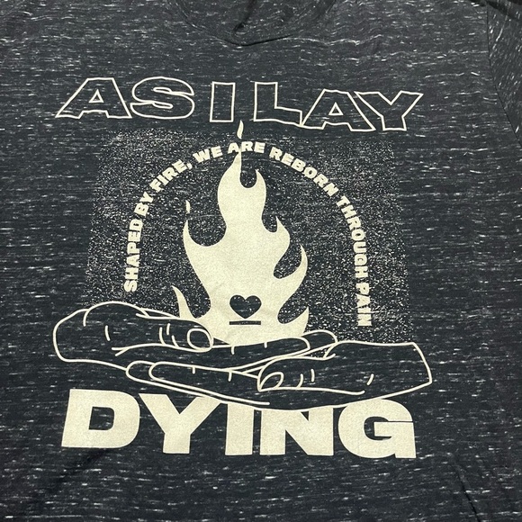 As I Lay Dying band merch Shaped by fire tour ladies Size XL metal 2000 Y2K - Picture 3 of 7